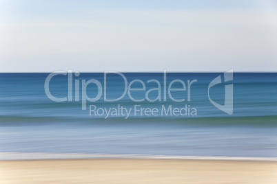 Abstract Motion Blur Beach and Sea Background
