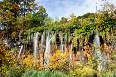 Autumn Waterfall Landscape