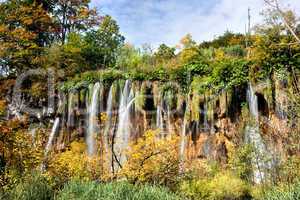 Autumn Waterfall Landscape