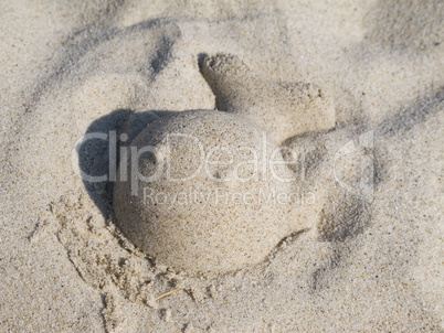 sand form on a beach