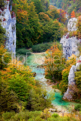 Valley Landscape in Autumn