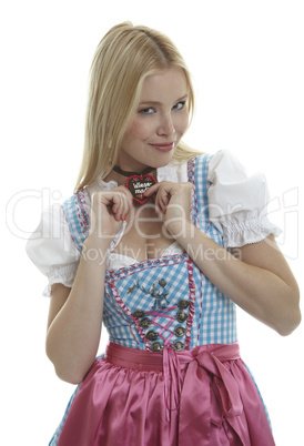 Frau im Dirndl