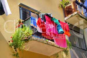 Wäsche Balkon - laundry balcony 01