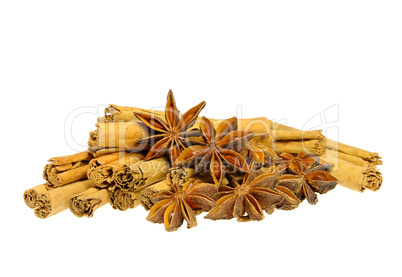 Zimtstange und Anisstern - cinnamon stick and star from anis 10