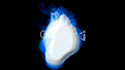3d blue fire.Torches,torch,candles,bright,fire,flame,light,