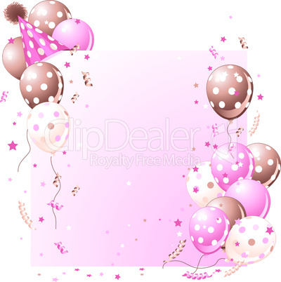 Pink Birthday card