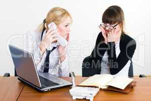 Meeting of young business ladies