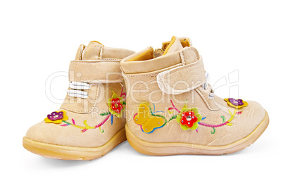 Beige Children's boots