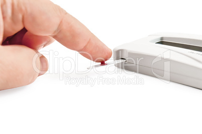 Glucometer with a hand