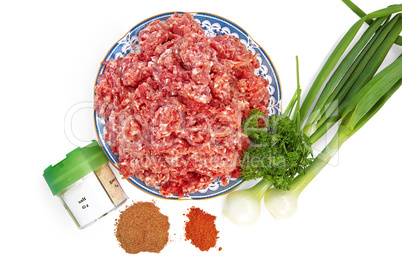 Minced meat with onion and spices