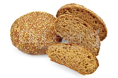 Rye rolls with sesame seeds