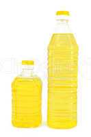 Vegetable oil in two bottles