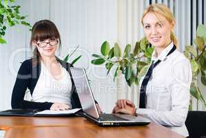 Meeting of young business ladies