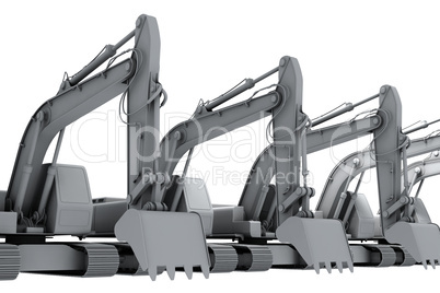 Grey model of the diggers