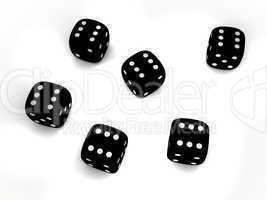 Black playing dice