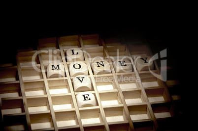 Love money concept