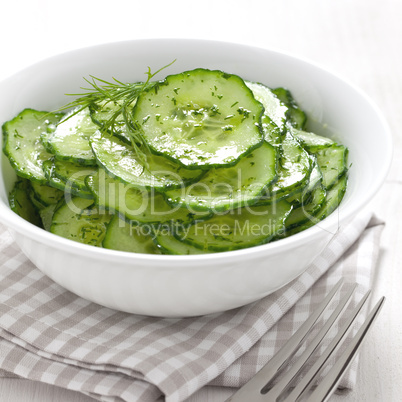 frischer Gurkensalat / fresh cucumber salad