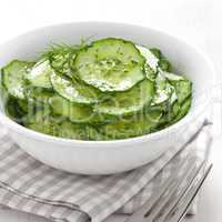 frischer Gurkensalat / fresh cucumber salad