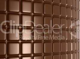 Sweet food: large chocolate bar