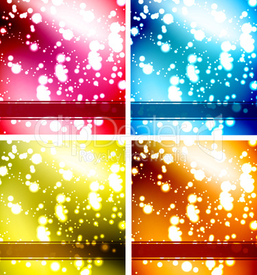 Set of abstract backgrounds