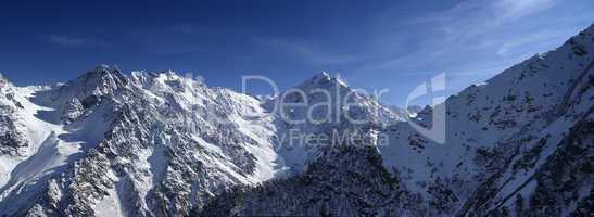 Panorama Caucasus Mountains