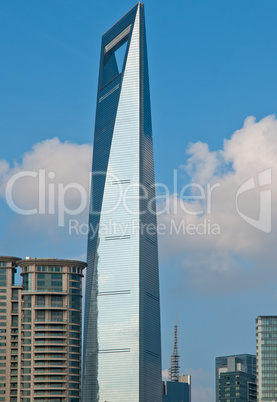 shanghai pudong view from puxi