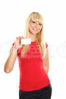 Business card woman