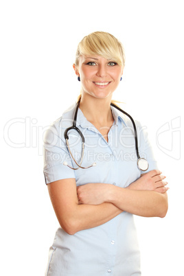 Female doctor smiling