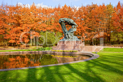 Chopin Monument in the Lazienki Park