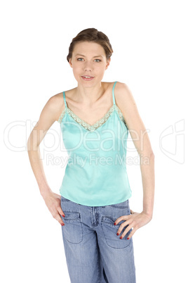 Woman Standing with Hands on Hips