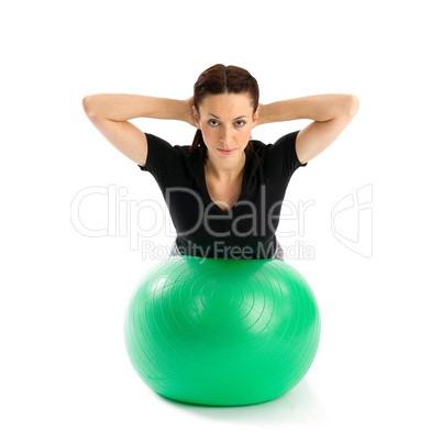 Woman with Pilates Ball