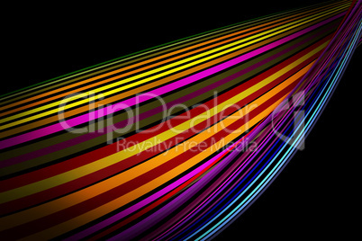 Abstract Colorful Lines Pattern