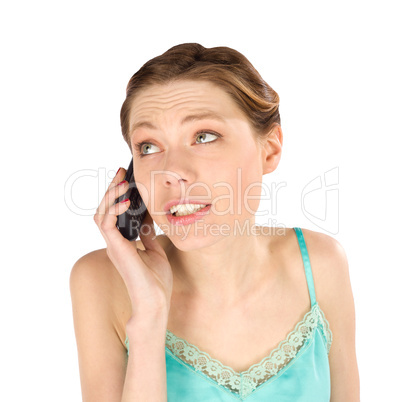 Casual Woman Talking on the Phone