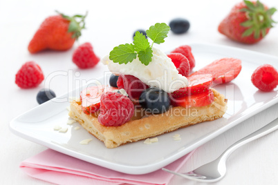 Fruchtwaffel / fruit waffle