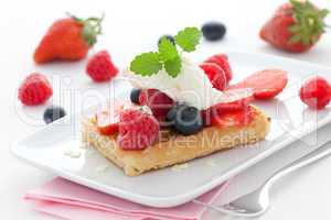 Fruchtwaffel / fruit waffle