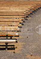 Outdoor Wooden Amphitheater Seating Abstract