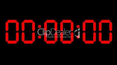 Countdown clock red led