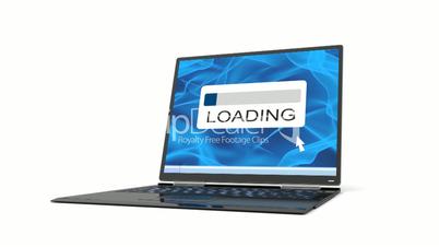laptop has broken down when loading is finished