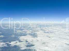 flight over clouds
