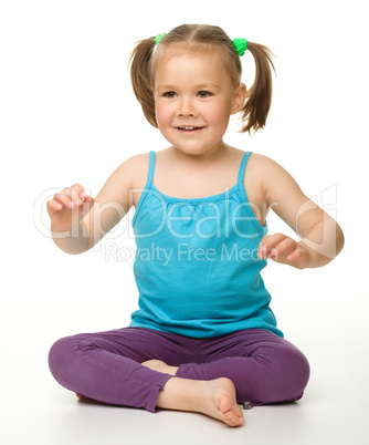Portrait of a cute little girl