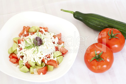 Fresh Mediterranean salad