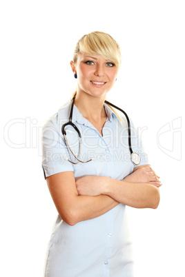 Female doctor smiling