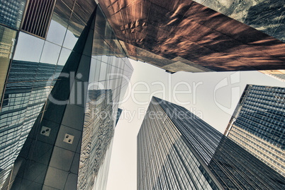 New York City Skyscrapers with Reflections