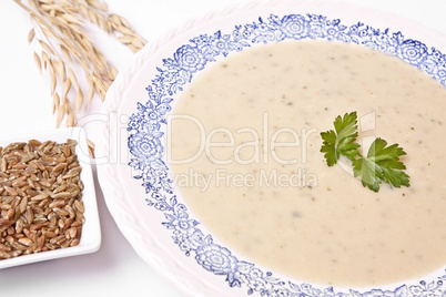 Grünkerncreme Suppe