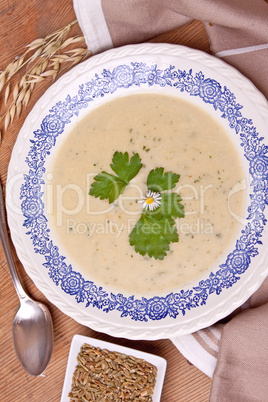 Grünkerncreme Suppe