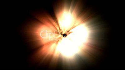 Star explosion,dazzling light generated by nuclear explosion.