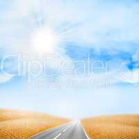 road on the desert