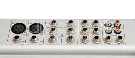 Audio control sockets isolated