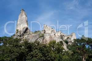 Majestic ruins of medieval castle