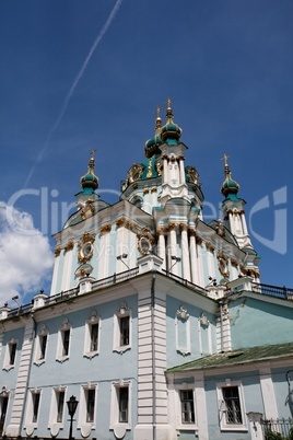 Saint Andrew Orthodox Church in Kiev, Ukraine